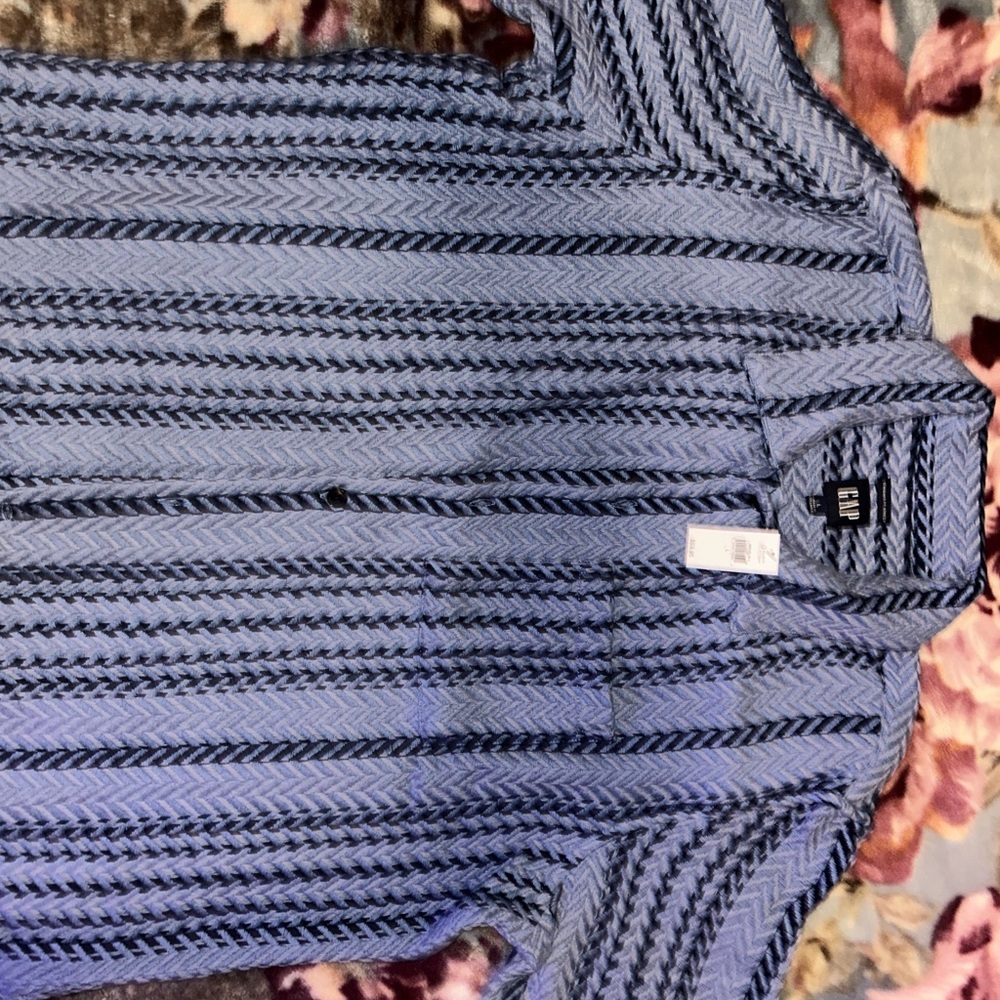 Thick Knit Short Sleeve Collar Shirt
